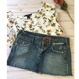 Hollister Denim Mini Skirt